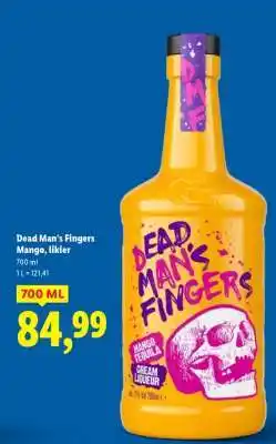 Lidl Dead Man's Fingers Mango, likér oferta