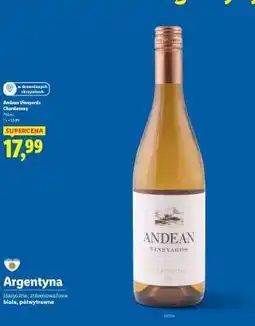 Lidl Andean Vineyards Chardonnay oferta