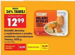Biedronka Roladki devolay z nadzieniem o smaku maślano-czosnkowym Yeemy, 500 g oferta