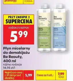 Biedronka Płyn micelarny do demakijażu Be Beauty, 400 ml oferta