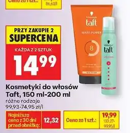 Biedronka Kosmetyki do włosów Taft, 150 ml/200 ml oferta