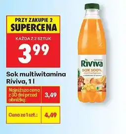 Biedronka Sok multiwitamina Riviva, 1 l oferta