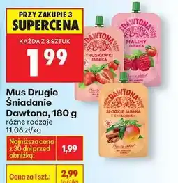 Biedronka Mus Drugie Śniadanie Dawtona, 180 g oferta