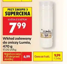 Biedronka Wkład zalewany do zniczy Lumia, 470 g oferta