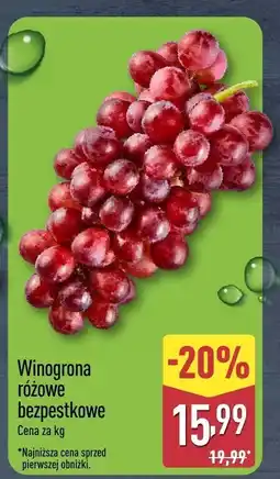 ALDI Winogrona różowe bezpestkowe oferta