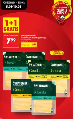 Biedronka Swiatowid Ser w plastrach oferta