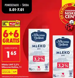 Biedronka Mleczna Dolina Mleko UHT oferta