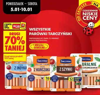 Biedronka Parówki Tarczyński oferta