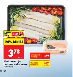 Biedronka Filet z mintaja bez skóry Marinero oferta