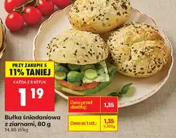 Biedronka Bułka śniadaniowa z ziarnami oferta