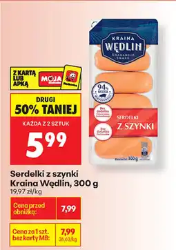 Biedronka Kraina Wędlin Serdelki z szynki oferta
