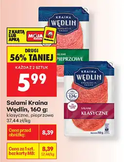 Biedronka Kraina Wędlin Salami oferta