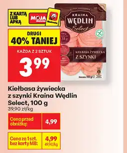 Biedronka Kraina Wędlin Select Kiełbasa żywiecka oferta