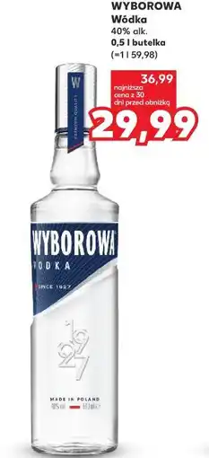 Kaufland WYBOROWA Wódka 40% alk. 0,5 l butelka oferta