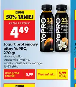 Biedronka YoPRO Jogurt proteinowy pitny oferta