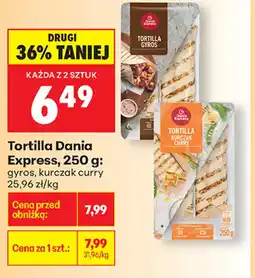 Biedronka Tortilla Dania Express oferta