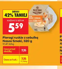 Biedronka Nasze Smaki Pierogi ruskie z cebulką oferta