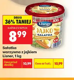 Biedronka Lisner Sałatka warzywna z jajkiem oferta