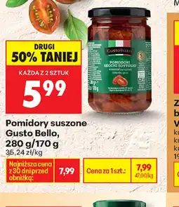 Biedronka Gusto Bello Pomidory suszone oferta