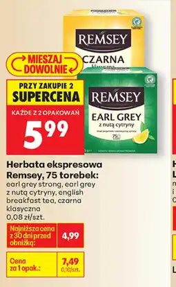 Biedronka Herbata ekspresowa Remsey oferta