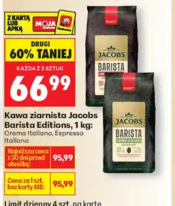Biedronka Jacobs Kawa ziarnista Barista Editions oferta