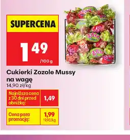 Biedronka Cukierki Zozole Mussy oferta