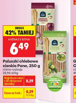 Biedronka Pano Paluszki chlebowe cienkie oferta