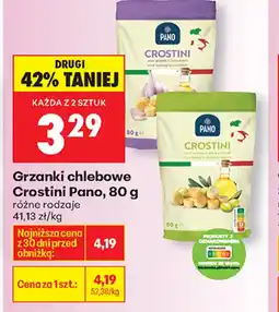 Biedronka Grzanki chlebowe Pano oferta