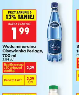 Biedronka Woda mineralna Cisowianka Perlage oferta