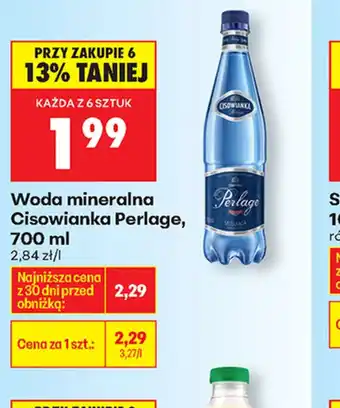 Biedronka Woda mineralna Cisowianka Perlage oferta