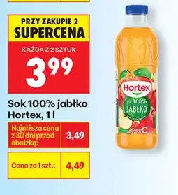 Biedronka Hortex Sok 100% jabłko oferta