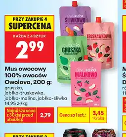 Biedronka Owolovo Mus owocowy oferta