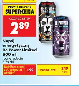 Biedronka Napój energetyczny Be Power Limited oferta