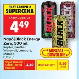 Biedronka Napój Black Energy Zero oferta