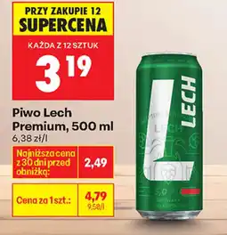 Biedronka Piwo Lech Premium oferta