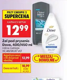 Biedronka Dove żel pod prysznic oferta