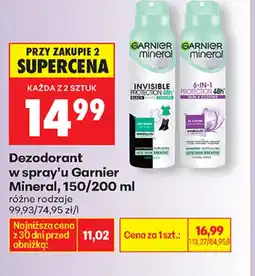 Biedronka Dezodorant Garnier Mineral oferta