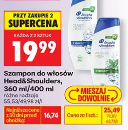 Biedronka Head&Shoulders szampon do włosów oferta
