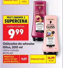 Biedronka Gliss odżywka do włosów oferta