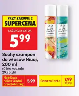 Biedronka Niuqi Suchy szampon do włosów oferta