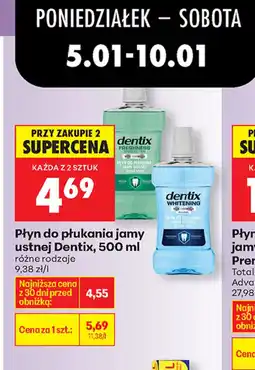 Biedronka Płyn do płukania jamy ustnej Dentix oferta