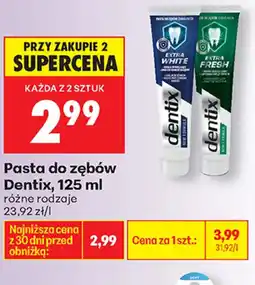 Biedronka Pasta do zębów Dentix oferta