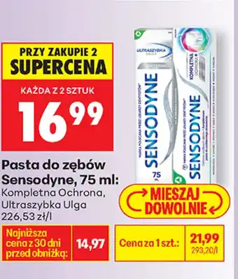 Biedronka Pasta do zębów Sensodyne oferta
