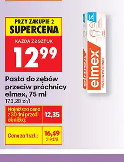 Biedronka elmex Pasta do zębów przeciw próchnicy oferta