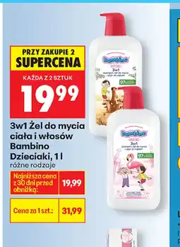 Biedronka Bambino żel do mycia oferta
