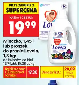 Biedronka Lovela mleczko/proszek oferta