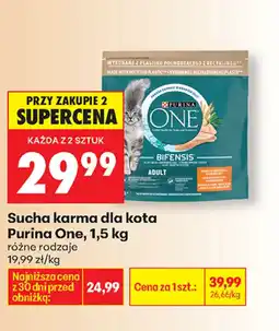 Biedronka Purina One sucha karma dla kota oferta