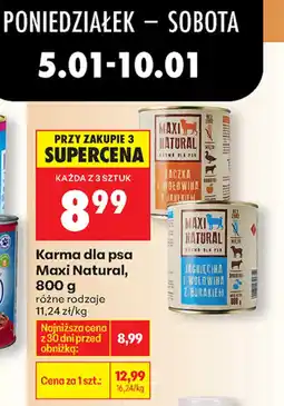 Biedronka Karma dla psa Maxi Natural oferta