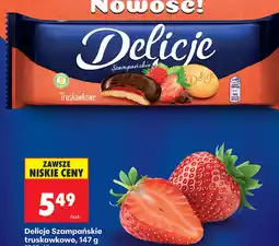 Biedronka Delicje Szampańskie truskawkowe oferta