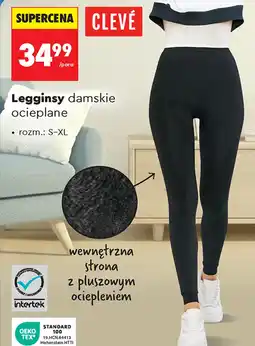 Biedronka CLEVÉ Legginsy damskie ocieplane oferta